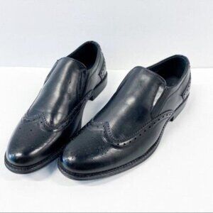 alpine swiss Basel Mens Dress Shoes Brogue Medallion Wing Tip Slip On Loafers